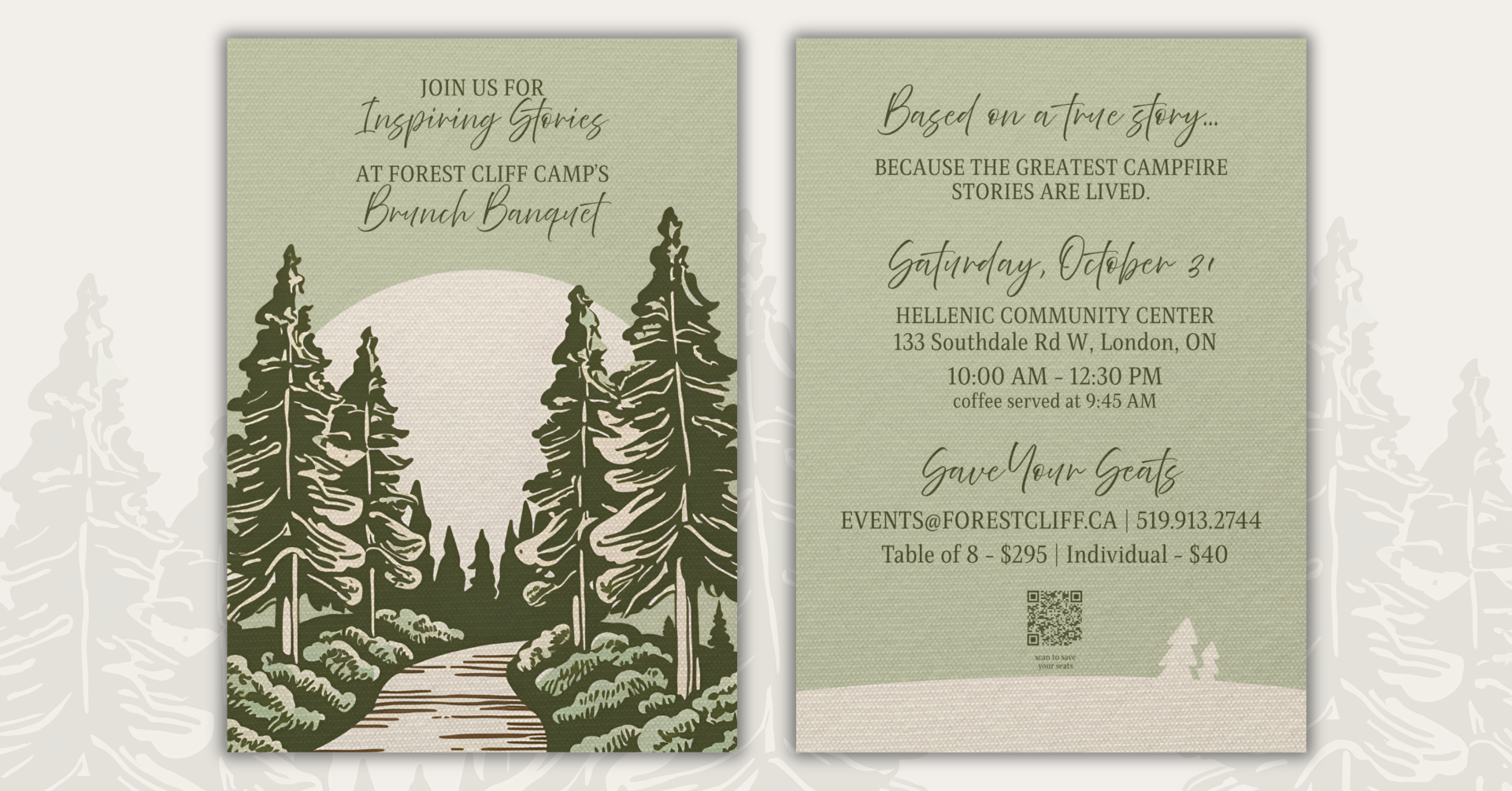 invitation to banquet with details